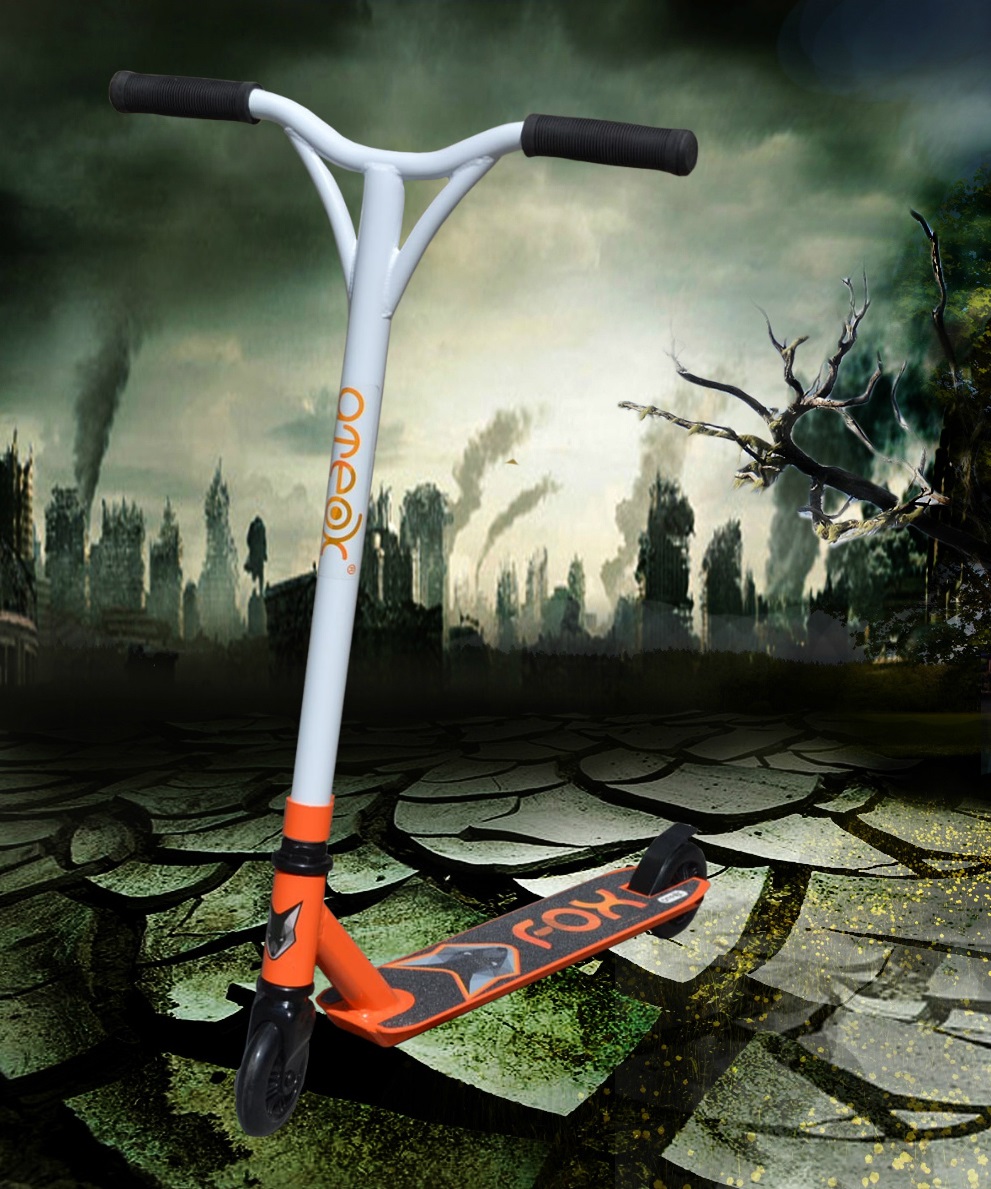 Самокат трюковый ATEOX FOX (Белый)
