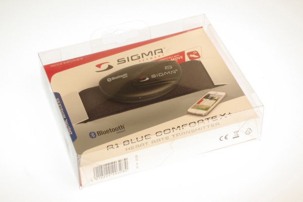 Нагрудный датчик Sigma R1 Blue Comfortex+, 20328 ,для пульсометров, с эласт.ремнем