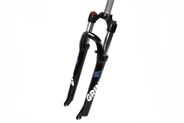 Вилка GRINZ ES 451 MLO для колёс 26",черно/бело/серый,